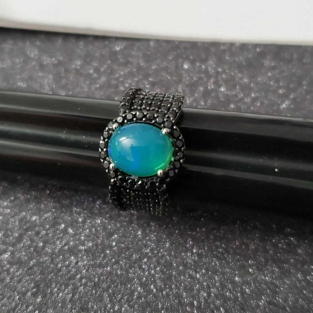 Sterling Silver 925 Opal Spinel Ring